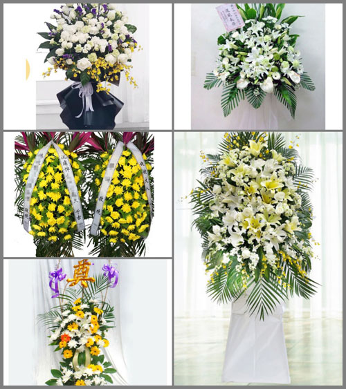 云南玉溪易门县绿汁镇白事花篮预定